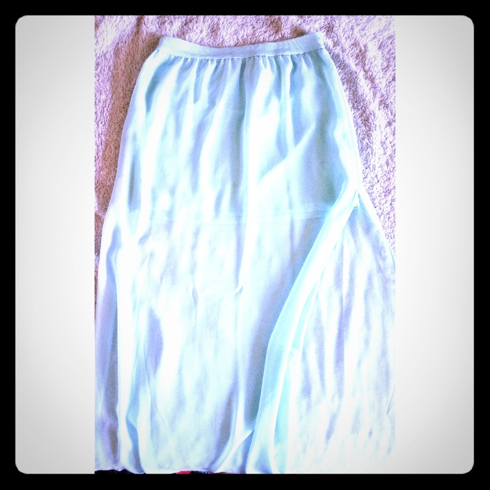Pretty, Sheer Skirt w/ High Slits